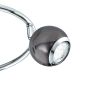 Σποτ Τρίφωτη Ροζέτα D34,5xB29cm 3xGU10 3x2,8w 3x250lm 3000Κ Ατσάλι Νίκελ-Μαύρο Eglo Bimeda 31007