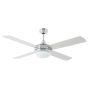 Ανεμιστήρας Οροφής Large Ø132cm 56w με Φωτισμό Led,Κορμός Αλουμίνιο, Τέσσερα Δίχρωμα Γκρι-Σφένδαμος Πτερύγια, Remote Control,Faro Icaria 33701