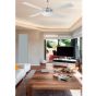 Ανεμιστήρας Οροφής Large Ø132cm 56w με Φωτισμό Led,Κορμός Αλουμίνιο, Τέσσερα Δίχρωμα Γκρι-Σφένδαμος Πτερύγια, Remote Control,Faro Icaria 33701