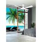 Ανεμιστήρας Οροφής Ø122x33,4cm LED Tunable 20W 1860lm 52W AC 220-240V,50Hz 4 Ταχύτητες Λευκό Eglo Bondi 48 35032