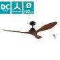 Ανεμιστήρας Οροφής Ø132x30cm 45W AC 220-240V,50Hz  5 Ταχύτητες Μαύρο-Καφέ Eglo Antibes 35072