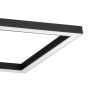 Πλαφονιέρα Οροφής Μαύρη L77xH7,4cm LED 2700-6500K Ρυθμιζόμενη Τηλεχειριστήριο Eglo Macellara 390019