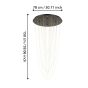 Κρεμαστό Φωτιστικό Led 3000K D78xH150cm Μαύρη Ροζέτα-Αλυσίδες Χρυσαφί Eglo Trepuco 390355