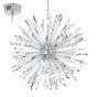 Φωτιστικό Κρεμαστό Ø98 εκ. Led G4 33*1,2w 33*100lm 2700 Warm White Χρωμέ -Διάφανα Κρύσταλλα Eglo Vivaldo 1 39262