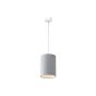 Κρεμαστό φωτιστικό λευκό από γύψο 1XΕ27 D:15cm 4062-White