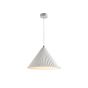 Κρεμαστό φωτιστικό λευκό από γύψο 1XE27 D:30cm 4065-White