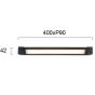 Απλίκα Ανακλινόμενη 40cm 12watt Led 3000K 910 lm 120°  Μαύρο Μέταλλο Viokef Valse 4213201 