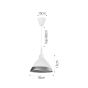 InLight Κρεμαστό φωτιστικό από ασημί γυαλί 1XE14 D:18cm 4409-Γ-Ασημί