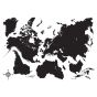 Black Map αυτοκόλλητα τοίχου βινυλίου L Ango 44214