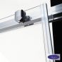 Καμπίνα Ντουσιέρας M110xΠ110xY195εκ.Γων. Εισόδου 2 σταθ.-2 συρόμενα, Chrome,Clean Glass Devon Flow Corner Entry CF110C-100