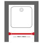 Bραχίονας Mπάνιου Γωνιακός 170x80cm Easy Roll Mat Aluminum Sealskin 5276623005