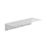 Ραφιέρα με Άγκιστρα Επίτοιχη W600xD240xH120mm Stainless Steel White Mat Verdi Strantza 7231301