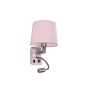 ARB-237-2A DONA WALL LAMP NICKEL MAT B3 HOMELIGHTING 77-3587