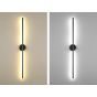 Φωτιστικό Απλίκα Επίτοιχη Μαύρη 80x8x80cm Led 12W 3000K Homelighting Viola 77-50482