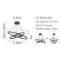 SE LED 80-60-40 OLYMPIC PENDANT CHROME HOMELIGHTING 77-8122