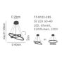 SE LED 60-40 OLYMPIC PENDANT CHROME HOMELIGHTING 77-8123
