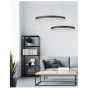 Φωτιστικό Κρεμαστό Μαύρο Μεταλιζέ 100xH100cm Led Smart 64w 2700-6000K 5120lm Homelighting Amaya 77-8140