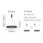 SE LED 60 AMAYA PENDANT NICKEL MAT HOMELIGHTING 77-8144