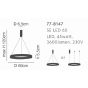 SE LED 60 AMAYA PENDANT GOLD MAT HOMELIGHTING 77-8147