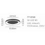 SE LED 80 AMAYA CEILING NICKEL MAT HOMELIGHTING 77-8158