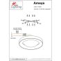 SE LED 60 AMAYA CEILING BRUSHED GOLD HOMELIGHTING 77-8159