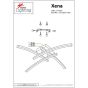 SE LED 65-4 XENA CEILING BRUSHED GOLD HOMELIGHTING 77-8172