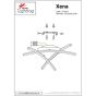 SE LED 65-3 XENA CEILING BRUSHED GOLD HOMELIGHTING 77-8173