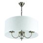 KQ 9015-3A PARIL ANTIQUE BRASS PENDANT BEIGE SHADES HOMELIGHTING 77-8193