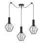 SE21-BL-4-BL3-GR1 ADEPT TUBE Black Pendant Black Metal Grid+ HOMELIGHTING 77-8528