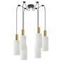 SE21-GM-4-BL6-GL3 ADEPT TUBE Gold Matt Pendant White Glass+ HOMELIGHTING 77-8653
