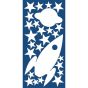 Rocket & Stars φωσφορίζοντα τοίχου S Ango 77226