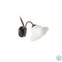 Απλίκα Επιτοίχια 1xΕ27 20xØ10,5xH29cm Μέταλλο-Γυαλί Luce Design by Faneurope Ι-Byron/AP RUG 8031440353052
