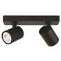 ΣΠΟΤ ΟΡΟΦΗΣ ΔΙΠΛΟ GU10 S1980 ΜΑΥΡΟ  ARTE ILLUMINA BRAVA Eurolamp 144-60004