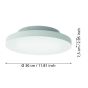Φωτιστικό Οροφής D30cm LED Panel 2700-6500K 1730lm RGBW Εφαρμογή-Τηλεχειριστήριο Eglo Turcona 900054