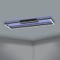 Πλαφονιέρα Οροφής 64x5cm Μεταλλική Μαύρη LED 3000-6500Κ 2600lm Ρυθμιζόμενη Τηλεχειριστήριο Eglo Calagrano-Z 900567