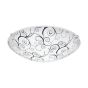 Πλαφονιέρα Οροφής 31,5xH12,5cm Led 3000K 370lm Γυαλί Μαύρο-Λευκό Eglo Margitta 96117