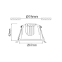 LED ΛΕΥΚΟ ΧΩΝΕΥΤΟ ΦΩΤΙΣΤΙΚΟ 10W 3000K 1050Lm 40° IP44 230V AC Ra80 Φ87*62MM 5YRS ACA DOL1030