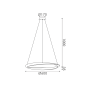 ΚΡΕΜΑΣΤΟ Φ/Σ LED 32W 2500LM CCT IP20 ΛΕΥΚΟ ΜΕΤΑΛΛΙΚΟ + ΑΚΡΥΛΙΚΟ ACA HM24LEDP60WHCCT