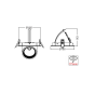WHITE LED RECESSED MOVABLE LUMINAIRE 30W 3000K 60° 3400LM 230V Ra80 ACA LINO3030N