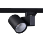 SAND BLACK LED TRACK LUMINAIRE 40W 4000K 3-PHASE 38° 4600LM 230V AC Ra80 5YRS ACA LISOR4040B4N