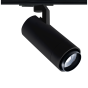 SAND BLACK LED ZOOMABLE TRACK LUMINAIRE 25W 4000K 1-PHASE 25-60° 3000LM MAX. 230V AC Ra80 5YRS ACA MEL2540B2