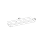 ΕΠΙΤΟΙΧΟ Φ/Σ LED 6W 380LM 4000K ΧΡΩΜΙΟ ΑΛΟΥΜΙΝΙΟ 400Χ100Χ25ΜΜ BATI ACA PN2834LED40CH