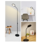 LED ΓΡΑΦΕΙΟΥ 3 IN 1 10W ΜΑΥΡΟ ABS+ΑΛΟΥΜΙΝΙΟ CCT STEP DIMMABLE 32Χ40Χ7 STEFAN ACA SF501ALL