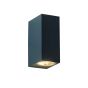 GU10 WALL LUMINAIRE PLASTIC 230V AC DARK GREY IP65 MAX.2X3W LED ACA SL8111GU10G