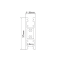 ΜΙΝΙ ΜΑΓΝΗΤΙΚΗ ΡΑΓΑ UP/DOWN 24V DC 2Μ ΜΑΥΡΗ ACA TMUD2MB