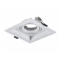 WHITE COLOR SPOT 1xGU10 130x130 ACA XMGU1W