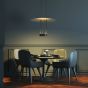 ΚΡΕΜΑΣΤΟ Φ/Σ LED 18W 3000K 1260LM ELIA ΜΑΥΡΟ ΜΕΤ/ΚΟ IP20 D60XH104CM  ACA YL1691LEDPBK