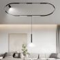 Γραμμικό φωτιστικό LED 12W 3CCT για Curved μαγνητική ράγα σε μαύρη απόχρωση D:34x2,2x2,5cm TMC0041-Black
