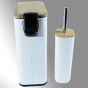 Σετ Κάδος 7lt Softe Close & Πιγκάλ Μπαμπού-Λευκό  SL1061 San Lorentzo 110102Β