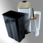 Σετ Κάδος 7lt Softe Close & Πιγκάλ Μπαμπού-Λευκό  SL1061 San Lorentzo 110102Β
